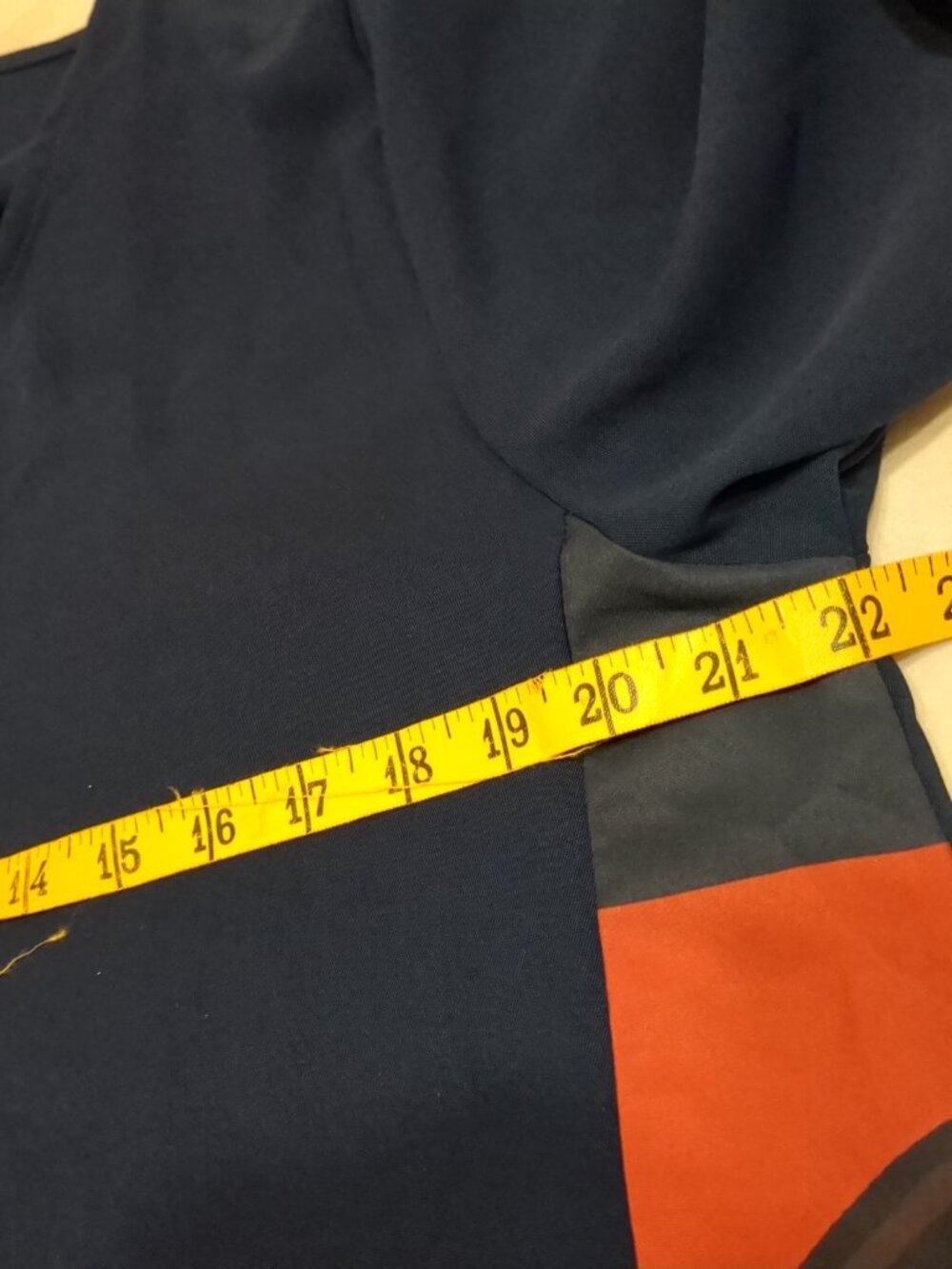 π’πβππ’ P2P 22" Navy Maxi Dress with Decorative Nautical Print Panel - Picture 11 of 12
